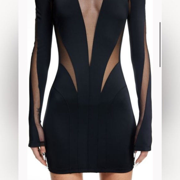 Mugler x H&M black dress XXL - Picture 4 of 4